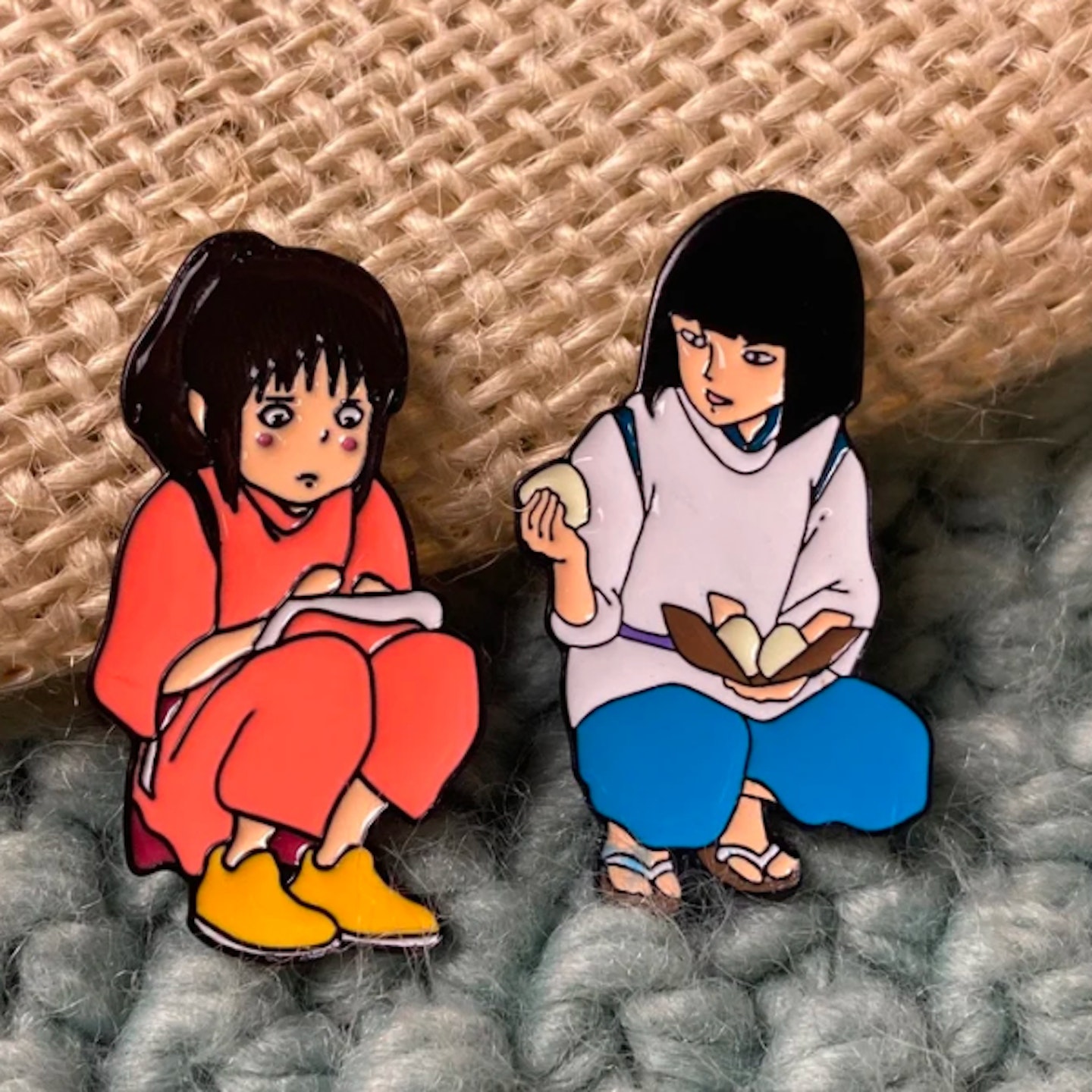 Spirited Away Chihiro and Haku Enamel Badge